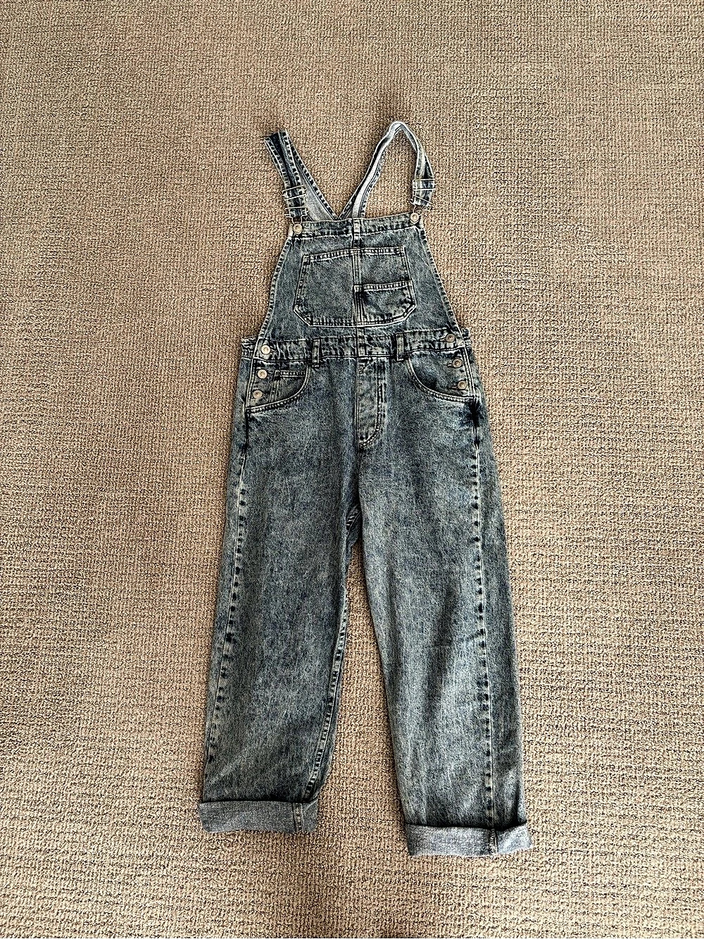 We The Free Ziggy Denim Overalls Denim Overalls in Blue Size Small Like New